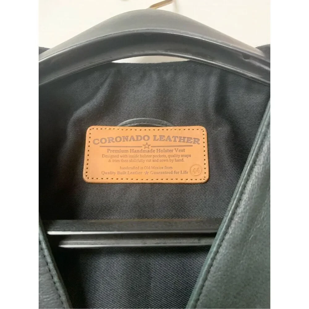 Vintage Coronado Leather Concealed Carry Vest